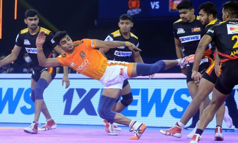 Pawan Sehrawat Shines As Bengaluru Bulls Decimate Puneri Paltan