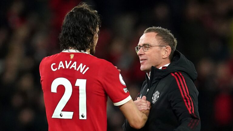 Edinson Cavani told me he would stay until end of season, reveals Ralf Rangnick