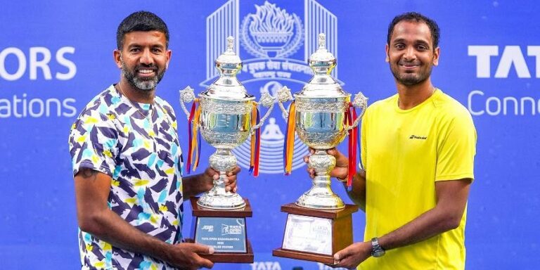 Maharashtra Open 2022 | Ramkumar Ramanathan and Rohan Bopanna lift men’s doubles trophy