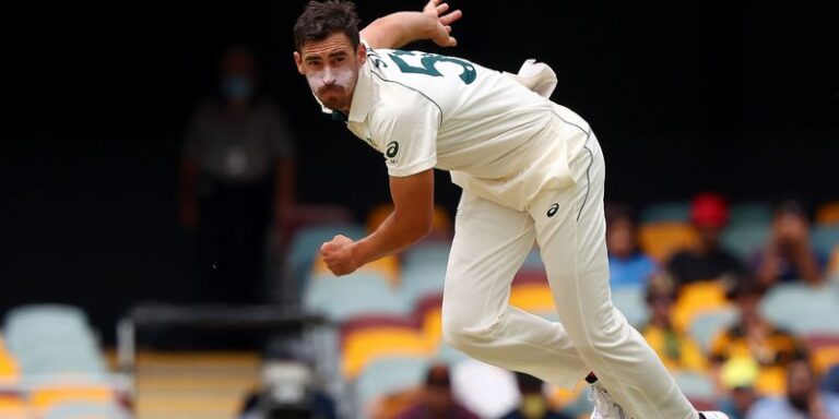 Mitchell Starc’s blazing yorker to dismiss Fawad Alam for a golden duck