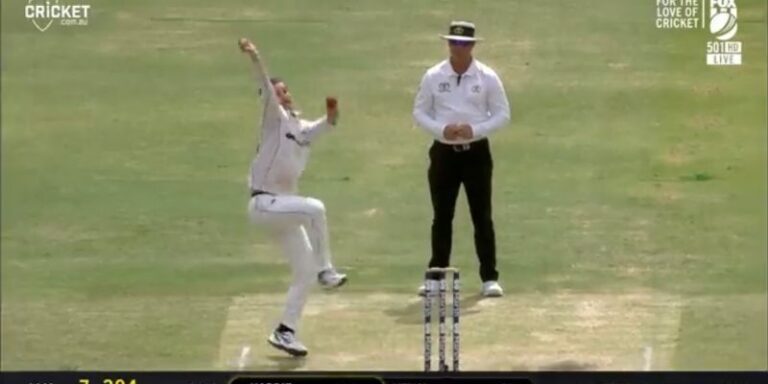 Nic Maddinson channels his inner Jasprit Bumrah leaving commentators in splits during Sheffield Shield game