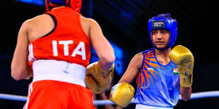 Women’s World Boxing Championship | Nitu impresses in debut bout, enters next round